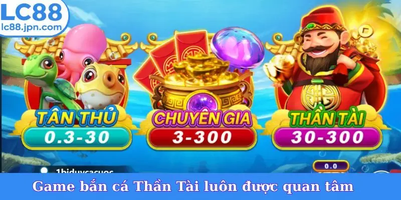 Game bắn cá Thần Tài luôn được quan tâm